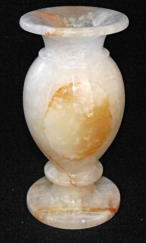 White Onyx Flower Vase.  