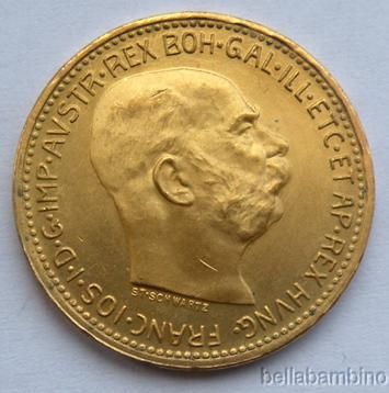 1915 AUSTRIA 20 CORONA GOLD COIN  