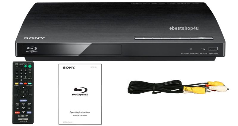 Sony BDP S185 Blu ray Disc Player Socialize Feature HD 1080P Internet 