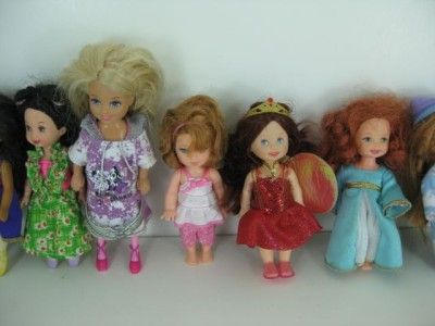 Lot Of 12 Barbie Kelly Dolls All W/ Clothes  