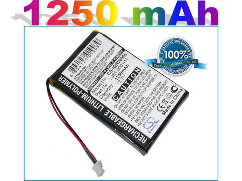 Battery for Garmin Nuvi 205T, 252W, 255WT, 260WT, 265WT  