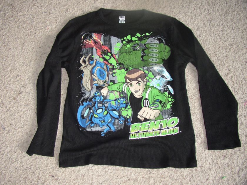 NEW BOYS BLACK THERMAL BEN 10 ULTIMATE ALIEN 10/12 18  