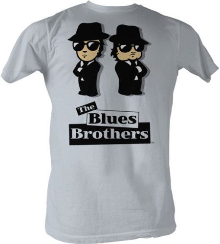 THE BLUES BROTHERS CARTOON CHARACTERS ADULT TEE SHIRT  