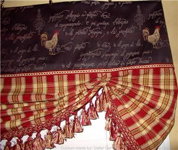 london balloon shade valance curtain red gold liz claiborne plaid with 