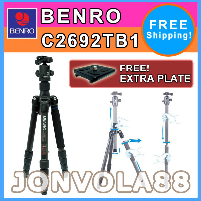 BENRO C2692TB1 Carbon Fiber Tripod Kit 2nd Gen C2691TB1  