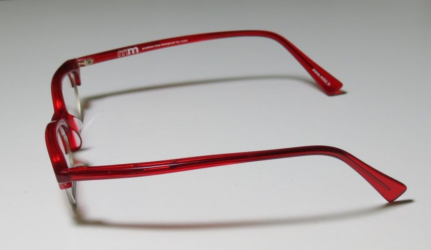   MIKLI 130 RED/SILVER CAT EYES AUTHENTIC EYEGLASS/GLASSES/FRAMES WOMENS