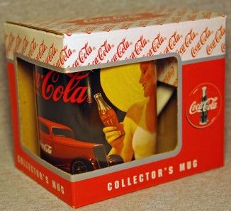 COOL COCA COLA RETRO PIN UP GIRLS MUG BY ENESCO   1998  