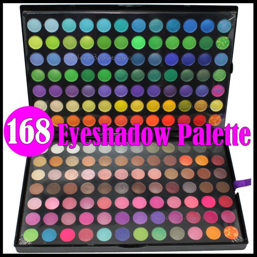   Manly 168 Full Color Shimmer Eyeshadow Makeup Cosmetic Palette  