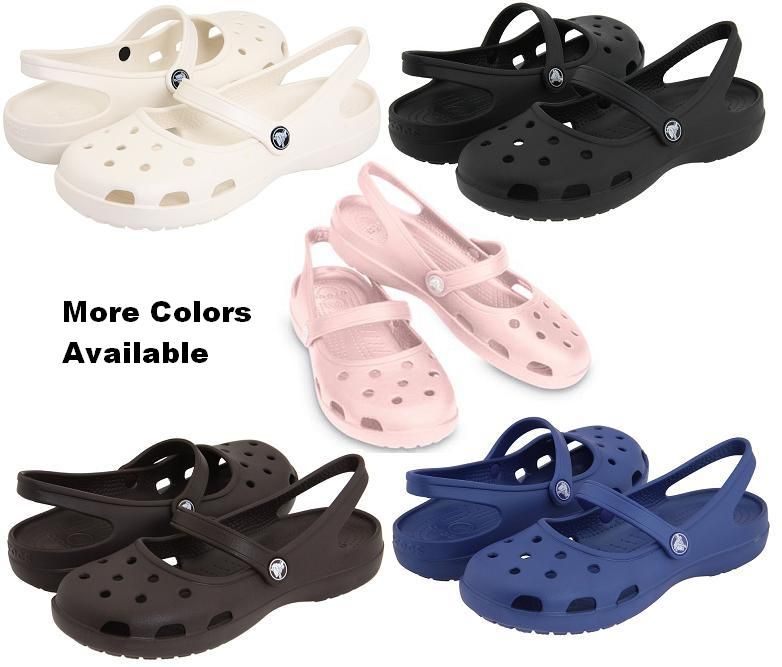 CROCS SHAYNA WOMENS FLATS MARY JANE SHOES ALL SIZES  