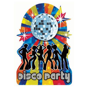 1970s 70s Decade Party DISCO BALL CUTOUT DECORATION  