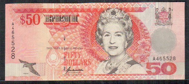 FIJI   50 DOLLARS 1996 XF/AU   P 100  