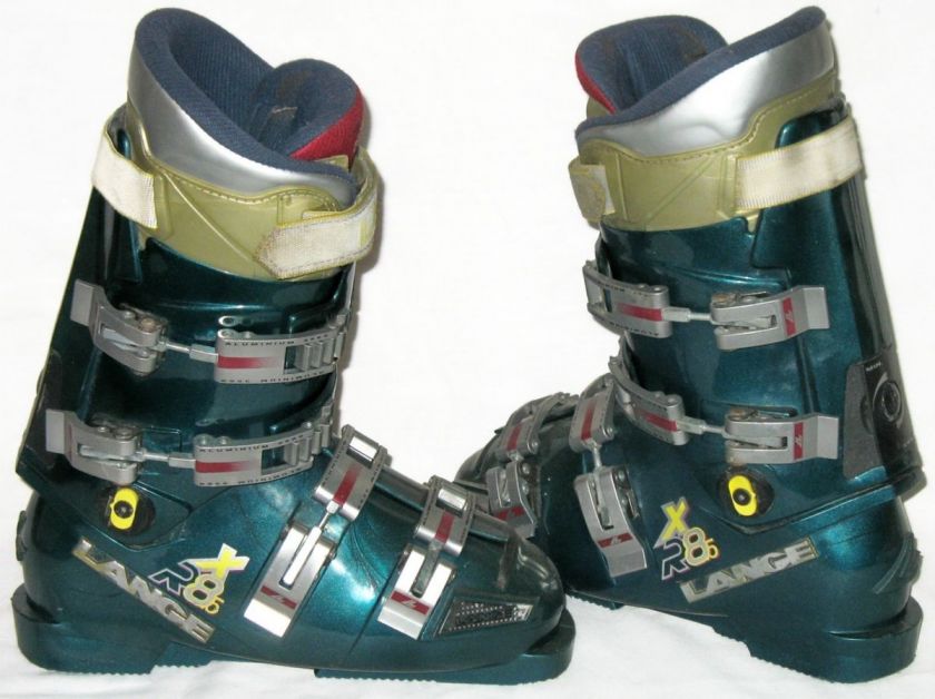 LANGE XR 8.5 DOWNHILL SKI BOOTS womens 8, 298mm  