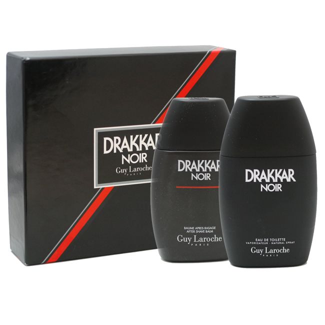 New DRAKKAR NOIR Cologne Men EDT + A/S Balm GIFT SET  