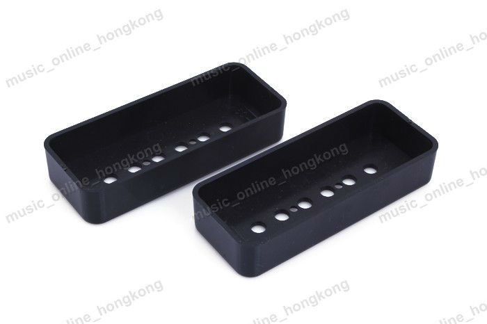 Replacement Guitar Pickup Cover Vintage P90 SoapBar Black Set  