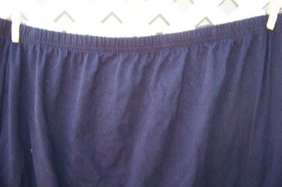 DUO MATERNITY 2X PLUS SIZE NAVY BLUE STRAIGHT ELASTIC WAIST SKIRT NWT 