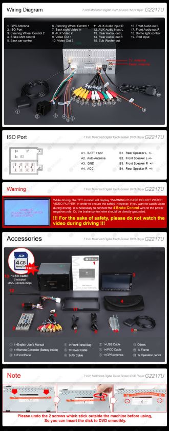   detachable front panel avi dvd  vcd cd player tv tuner radio am fm