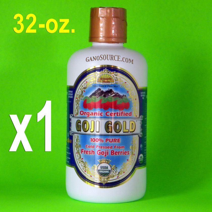 GOJI GOLD 32oz DYNAMIC HEALTH GENUINE ORGANIC 100% PURE KOSHER VEGAN 