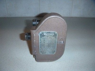 VINTAGE REVERE 8MM CINE MOVIE CAMERA MODEL 88 WITH CASE  