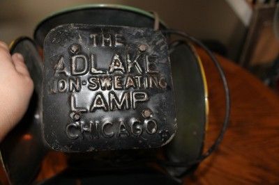 VTG ADLAKE NON SWEATING CHICAGO RAILROAD SWITCH LANTERN 4 SIDED 