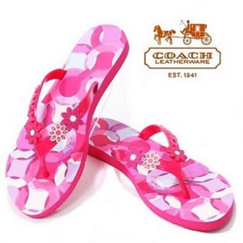 NEW Coach Kerrie Sandals flip flop shoes Pink 6,7,8,9  