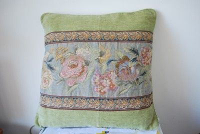 French Rose Baroque Style Jacquard Cushion Cover 45cm C  