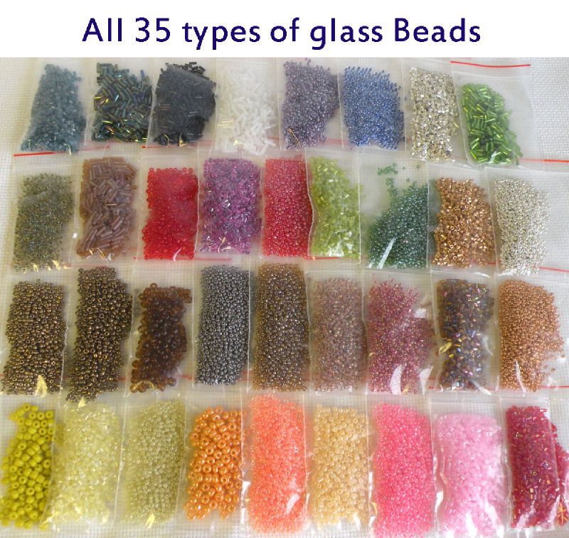 very good assortment of Glass Beads, very good quality, not those 