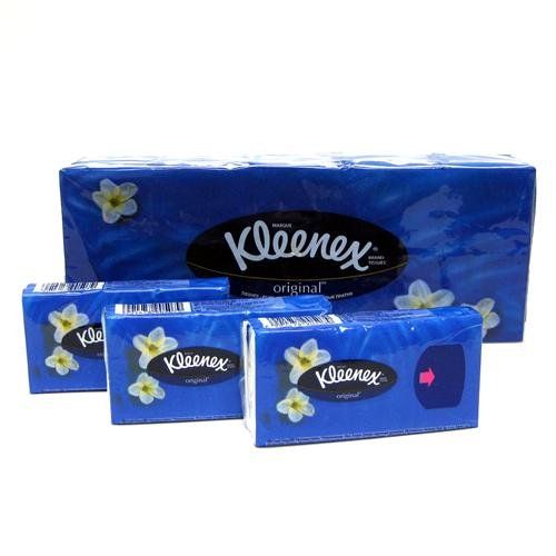 20 PACKS KLEENEX POCKET TISSUES 10 TISSUES EACH  