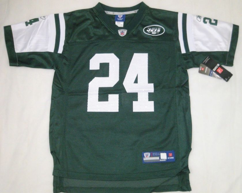 New York Jets Darrelle Revis Youth Reebok Jersey Green  