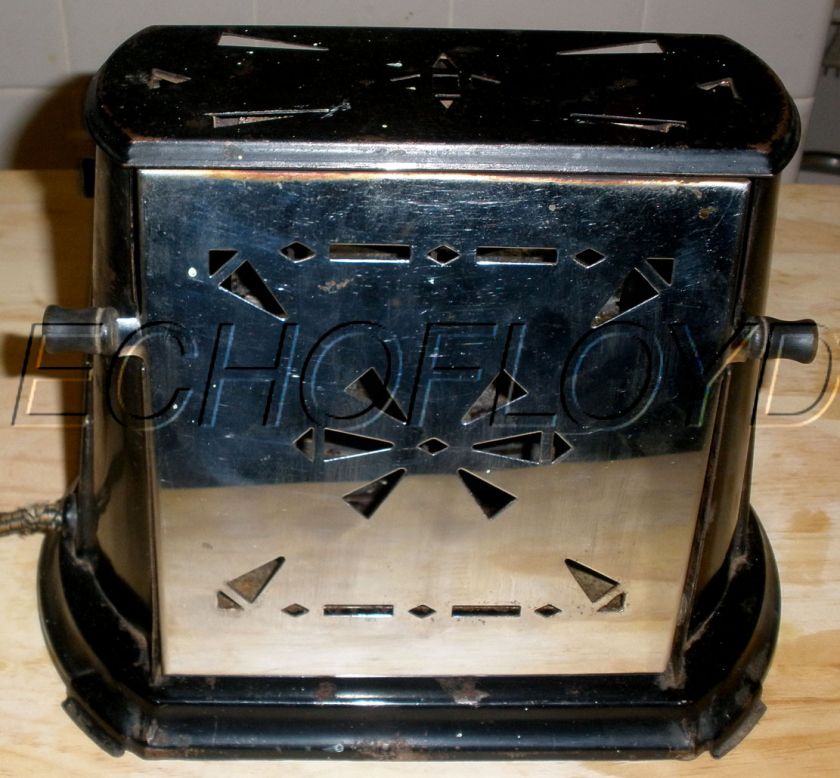 35PUB PAT VINTAGE TOASTER EXCOND DOOR TYPE STERLING  