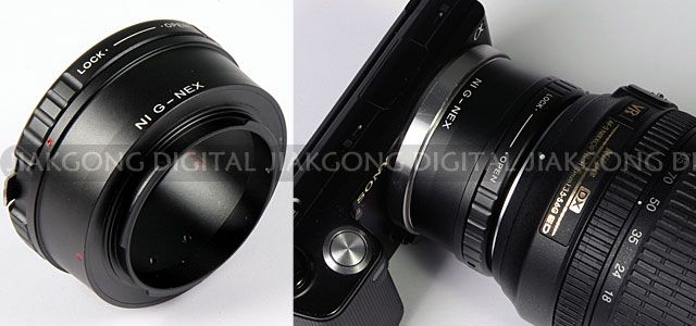 Nikon G AF S F Lens to SONY NEX E Mount Adapter NEX 7 NEX 5 NEX 3 NEX 