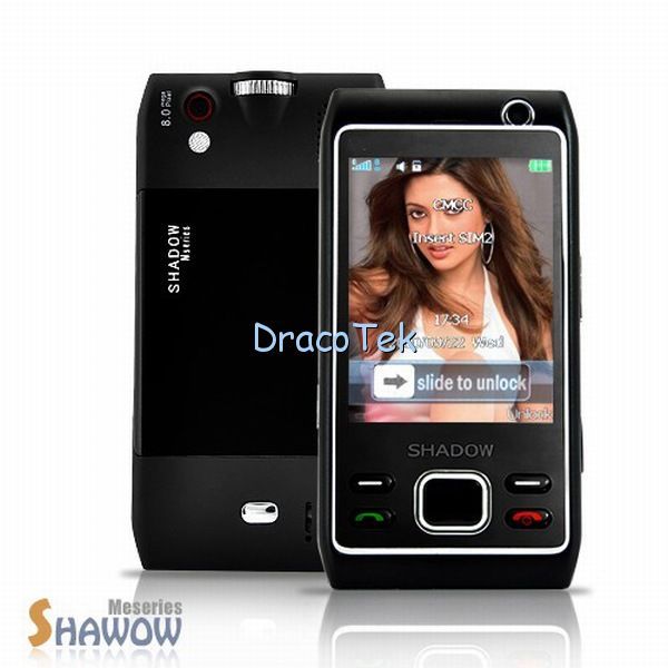 touch screen Shadow Projector phone WIFI TV 2 SIM  