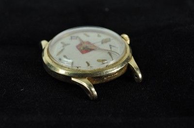 Masonic 14K Gold Watch Face Vintage Freemason Collector  