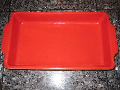 FRANKOMA COLORWORKS RED FLUTED PIE DISH & BAKING DISH  