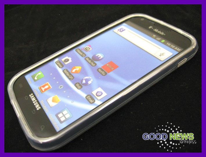 for T Mobile Samsung Galaxy S2   Clear Slim TPU Rubber Skin Case Phone 