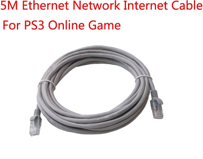5M Ethernet Network Internet Cable For PS3 Online Game  