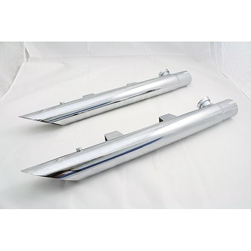 DBI Chrome Side Slash Cut Muffler for Harley Sportster  