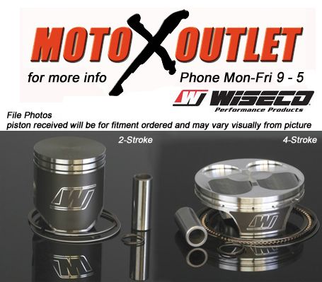 1984 1989 Honda CR 500 Piston Kit Rings Clips Wiseco  