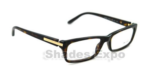 NEW PRADA EYEGLASSES VPR 05N HAVANA OPTICAL RX 2AU 101  