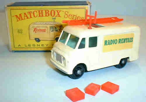 Matchbox Lesney 62b Commer TV Service Van RADIO RENTALS VNMIB  