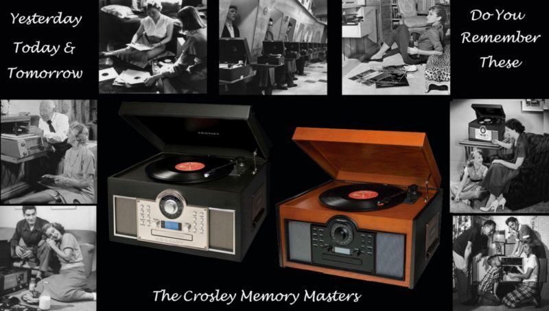 Crosley Memory Master Record Player Turntable, CD Recorder, Cassette 