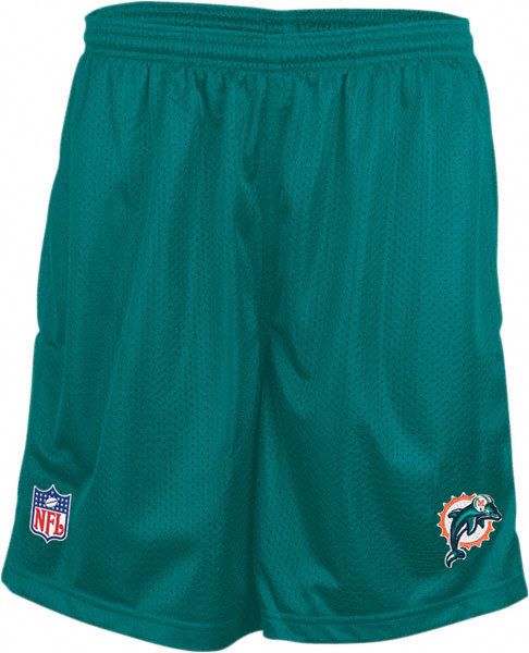 MIAMI DOLPHINS MENS MESH COACHES SHORTS  