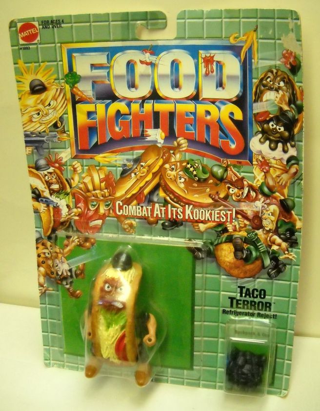 1896 Vintage Mattel Food Fighters Taco Terror Refrigerator Reject 