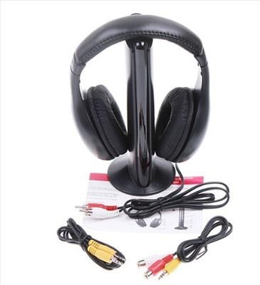 Wireless Earphone Headphone 5 in 1 for  PC TV CD MP4  