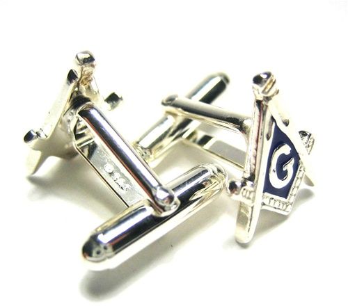 NEW Sterling Silver Mason Masonic Arch Cufflinks W/box  