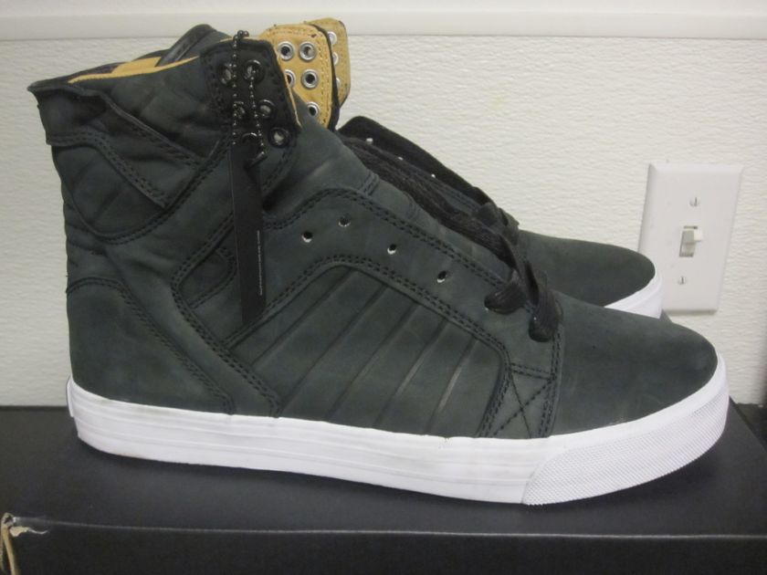 Supra Skytop Black Kid Skin sz 8 13 BNIB $160  