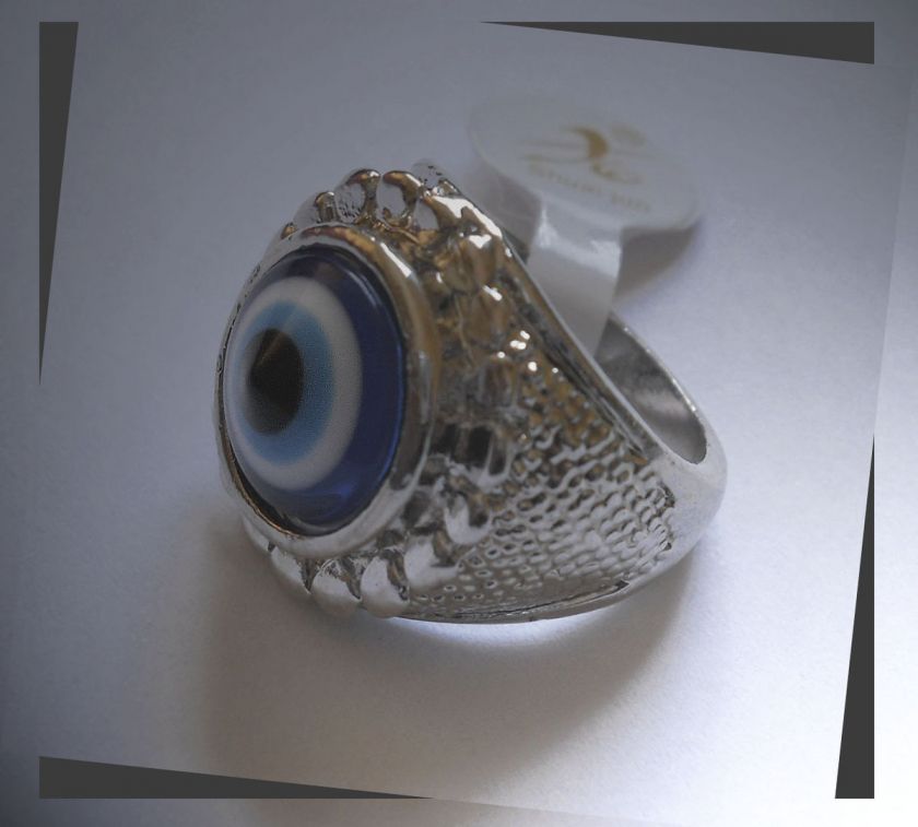 Gothic Punk Jewelry Turkish Eye Evil Eye Pro Men/Women Fashion Ring 