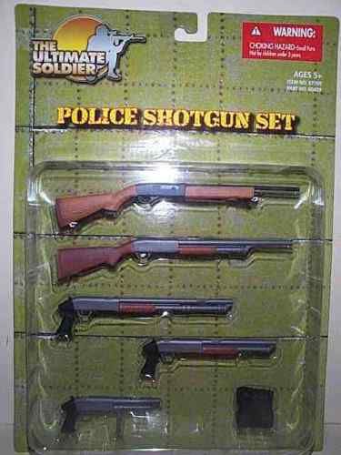 ULTIMATE SOLDIER MODERN POLICE SHOTGUNS WEAPONS SET MIP  